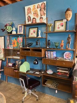 Large Danish 1960's Teak Modular Wall Unit by Selig