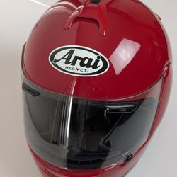 Arai Vector Full Face Motorcycle Helmet Red Size Small 55–56cm DOT Snell