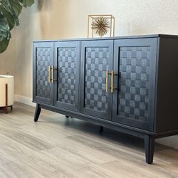 Gorgeous Black Media Console Cabinet!
