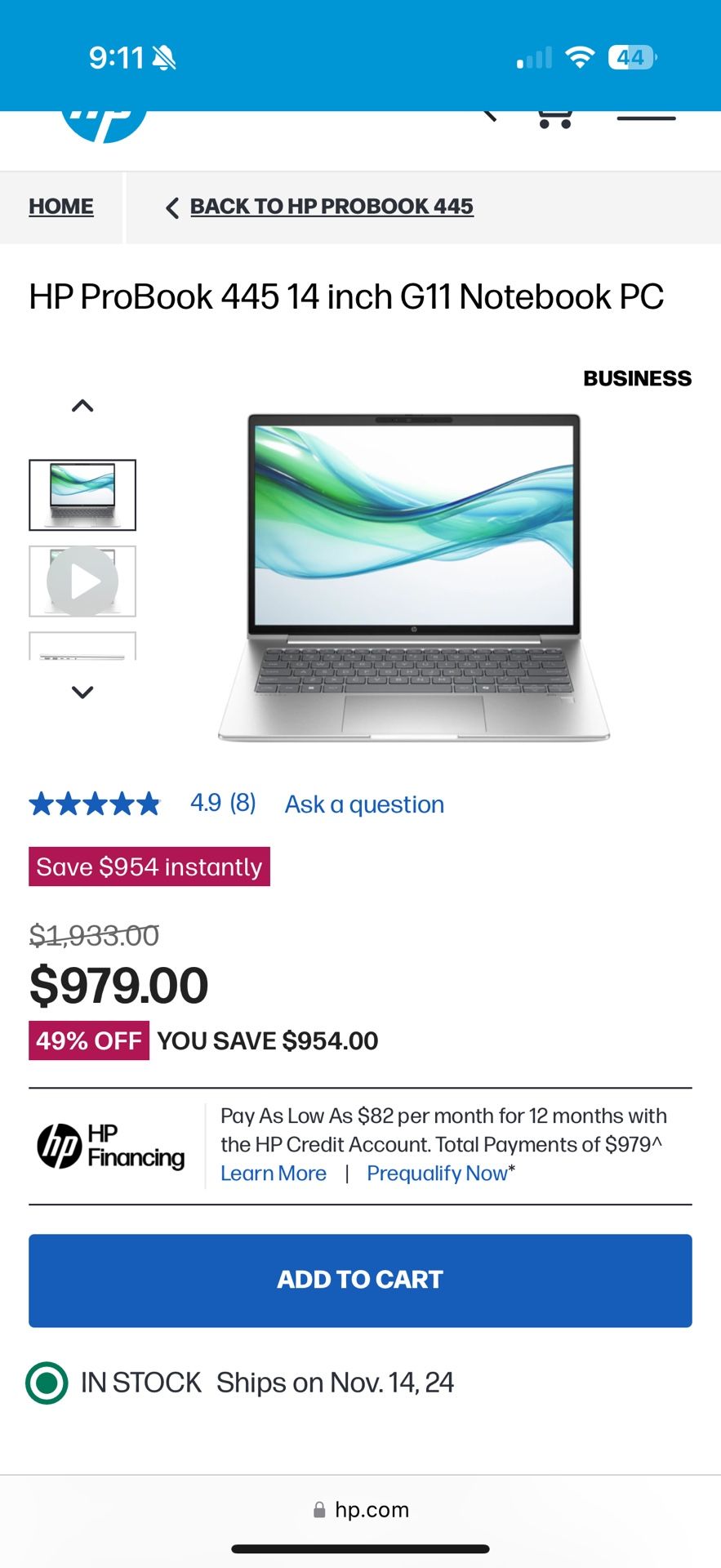 HP ProBook 445 G11 Ryzen 5