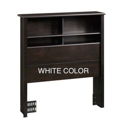 New white Twin Bookcase Headboard