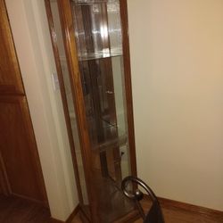 Curio Cabinet W Glass Doors 