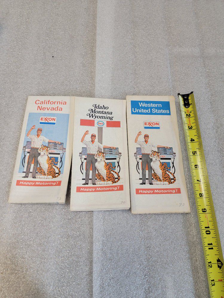 Old Road Maps Early 70s