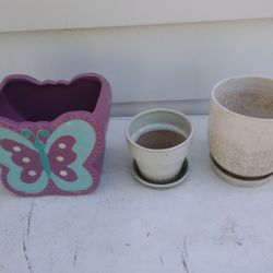 Ceramic Flower Pots $5 Each