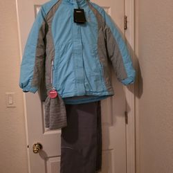 NWT Ski Jacket, Ski Bibs, Hat