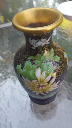 ANTIQUE cloisinay vase
