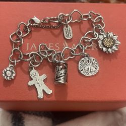 James Avery Charm Bracelet With 5 Charms 