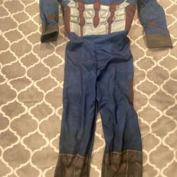 Captain America Costume Kids Size Small