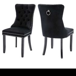 Black Velvet Chairs