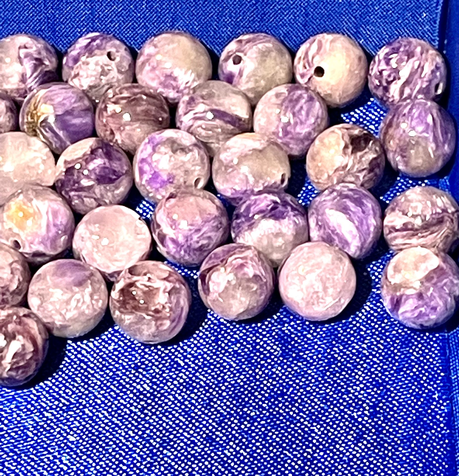 Lot Of Charoite Beads