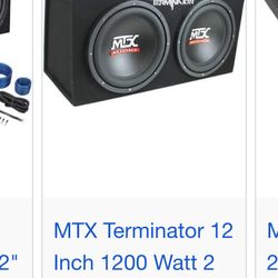 2 12” Subwoofers And 800w Amp 