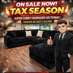 Brand New Super Comfy Corduroy Sectional Set 