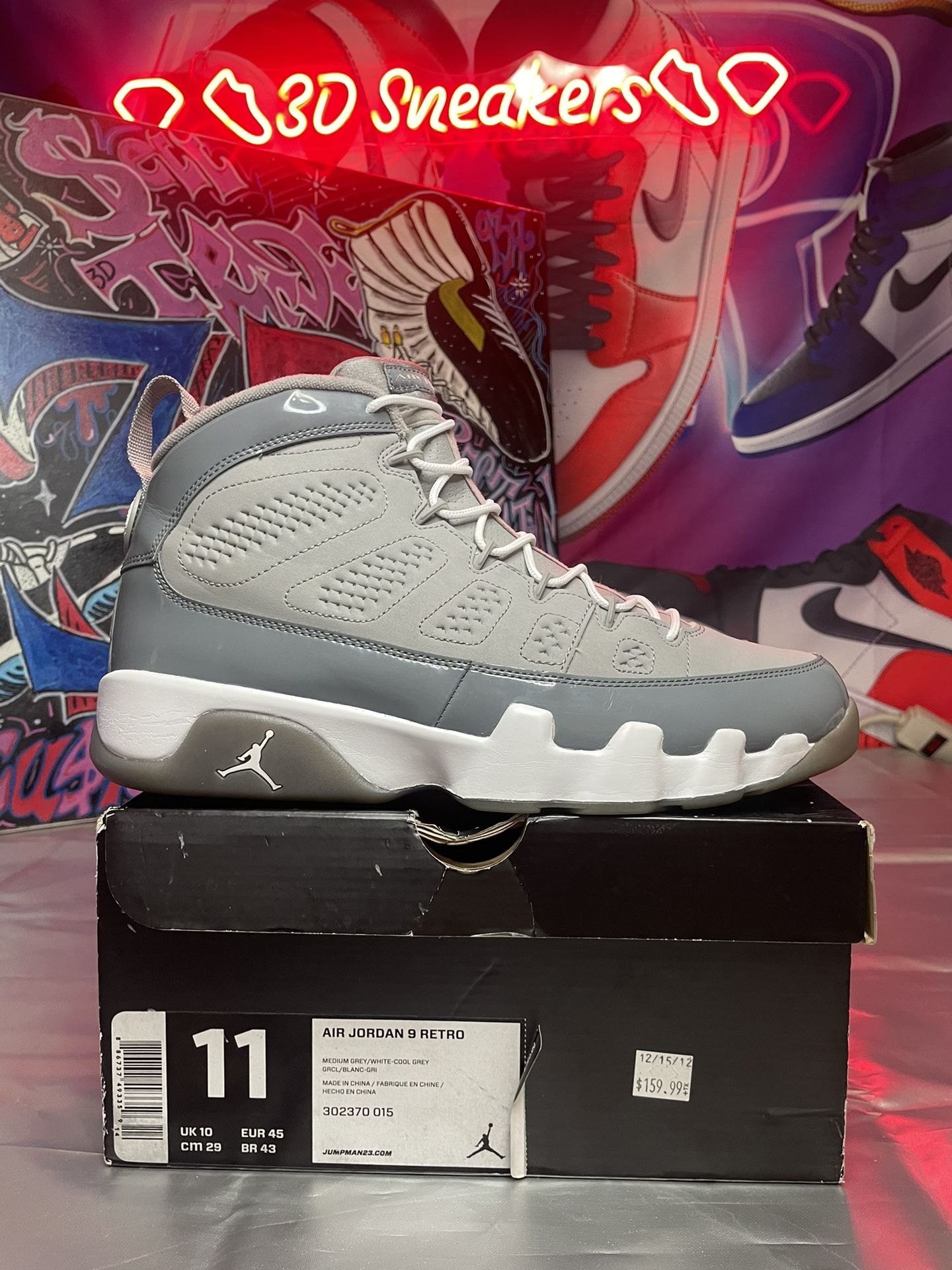 Jordan Retro 9 “Cool Grey”