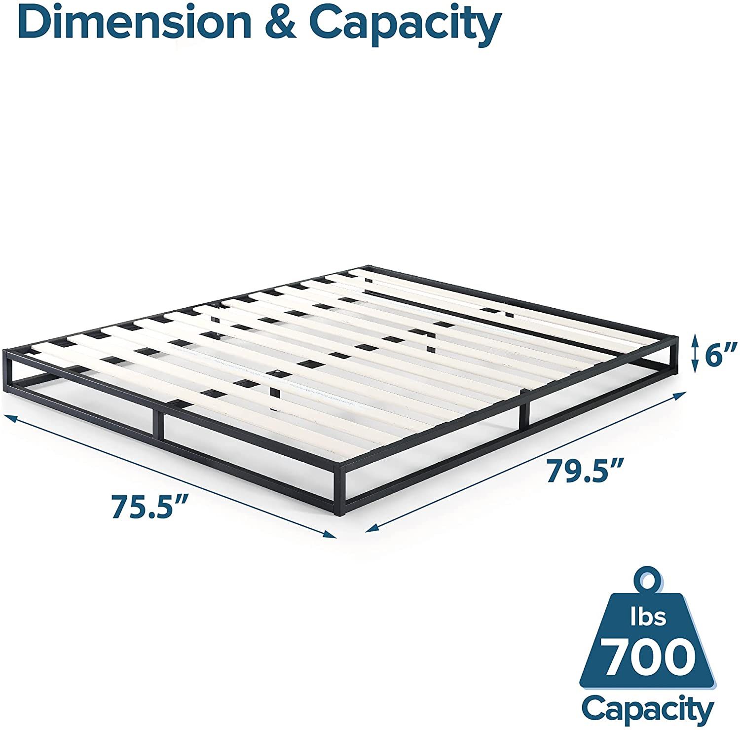 King Platform Bed Frame