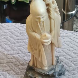 Shouxing Wiseman " 6 Soapstone Figurine 