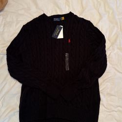 Black Polo Sweater 