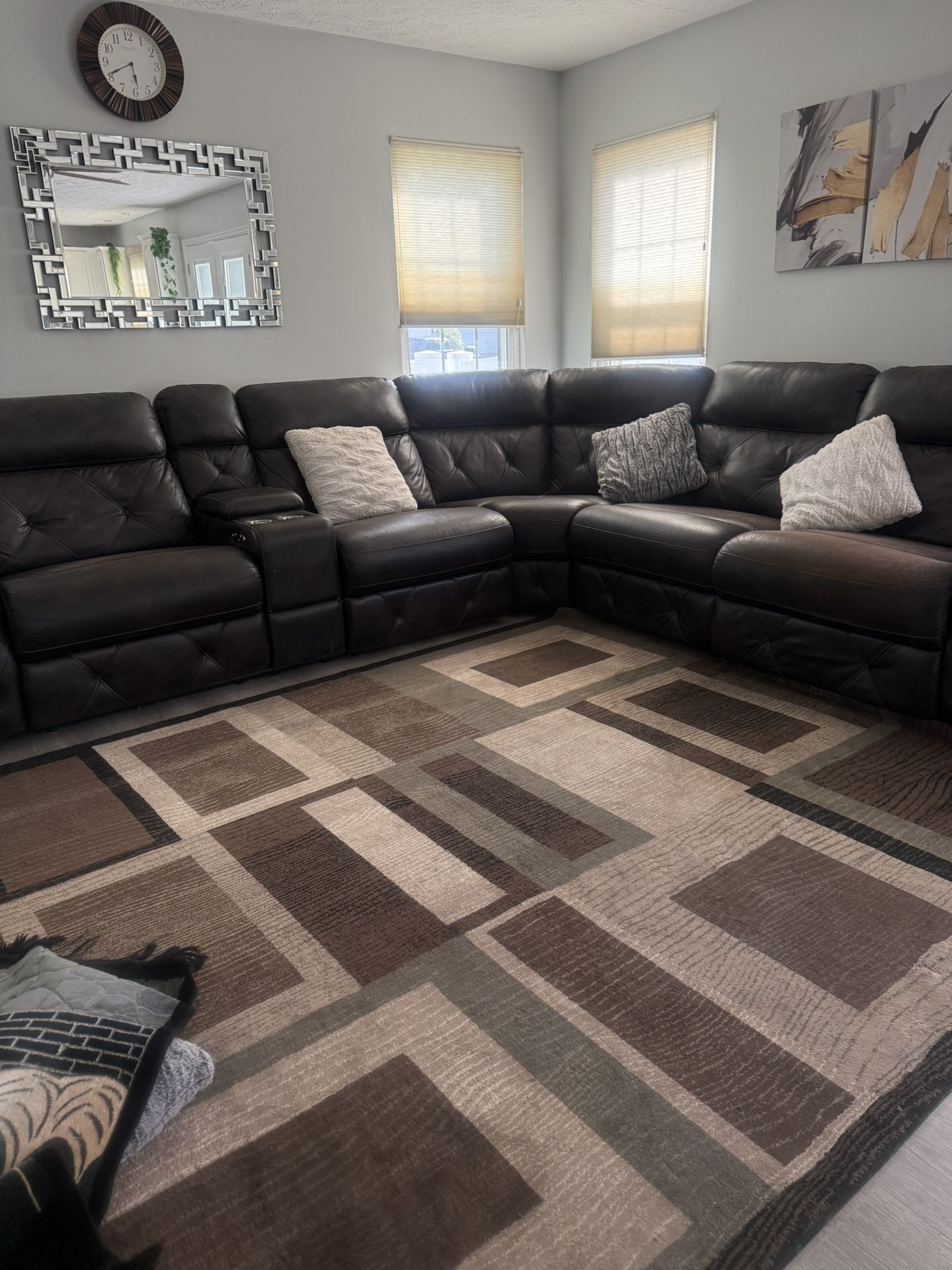 Leather Very Comfortable Recliner Sofa $350