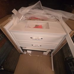 allen + roth Renzo 36-in White Undermount Single Sink Bathroom Vanity with White Engineered Stone Top