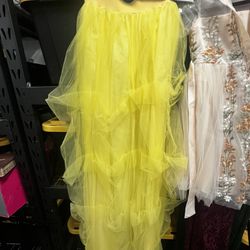 Yellow Tulle Skirt 