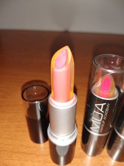 MUA Lipsticks.zoom in for the colors on the small white paper