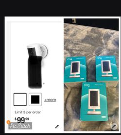 Ring Outdoor Cam Plus ($5o Each)can Be Used Indoors Too (got Two Left )