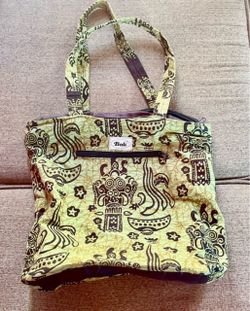Bali Batik Print Tote Bag