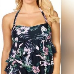 Macy's Tankini Top Island Escape 