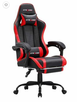 GTRacing Gaming Chair Black and Red