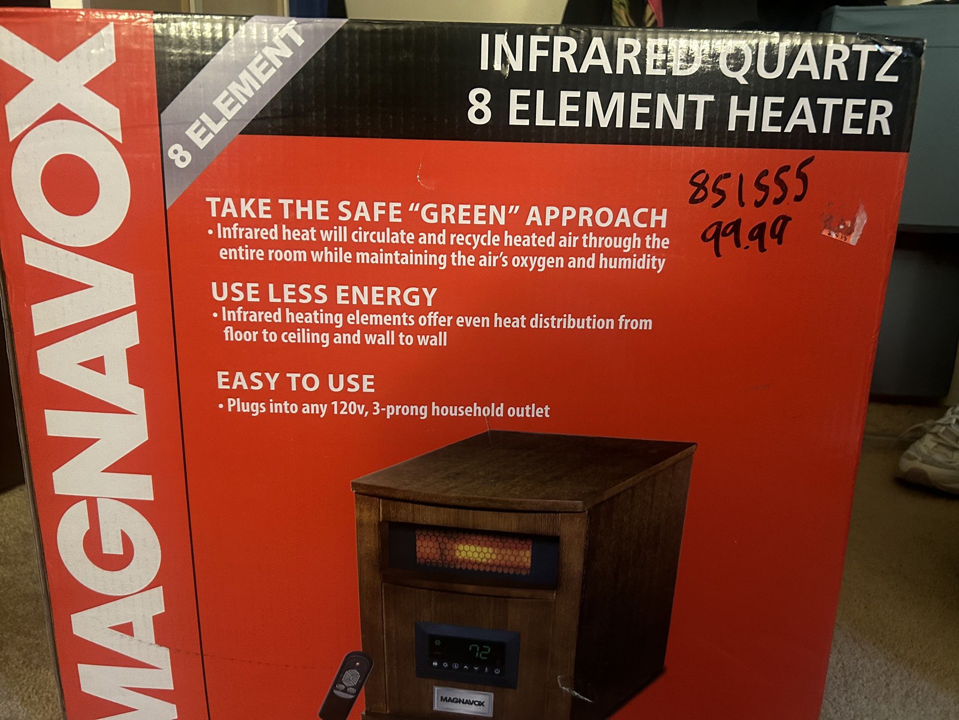 Infrared Quartz 8 Element Heater