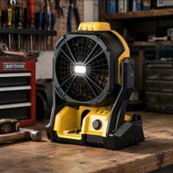 Fan and Light for DeWalt 20 volt