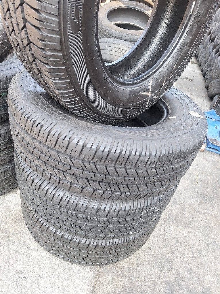 LT 265/70/18/ GOODYEAR $400 SEMI NEW FOUR TIRES