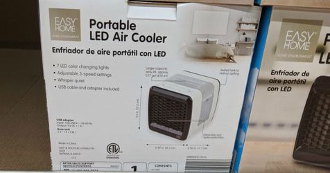 Easy Home Portable LED Air Cooler, 6 units available