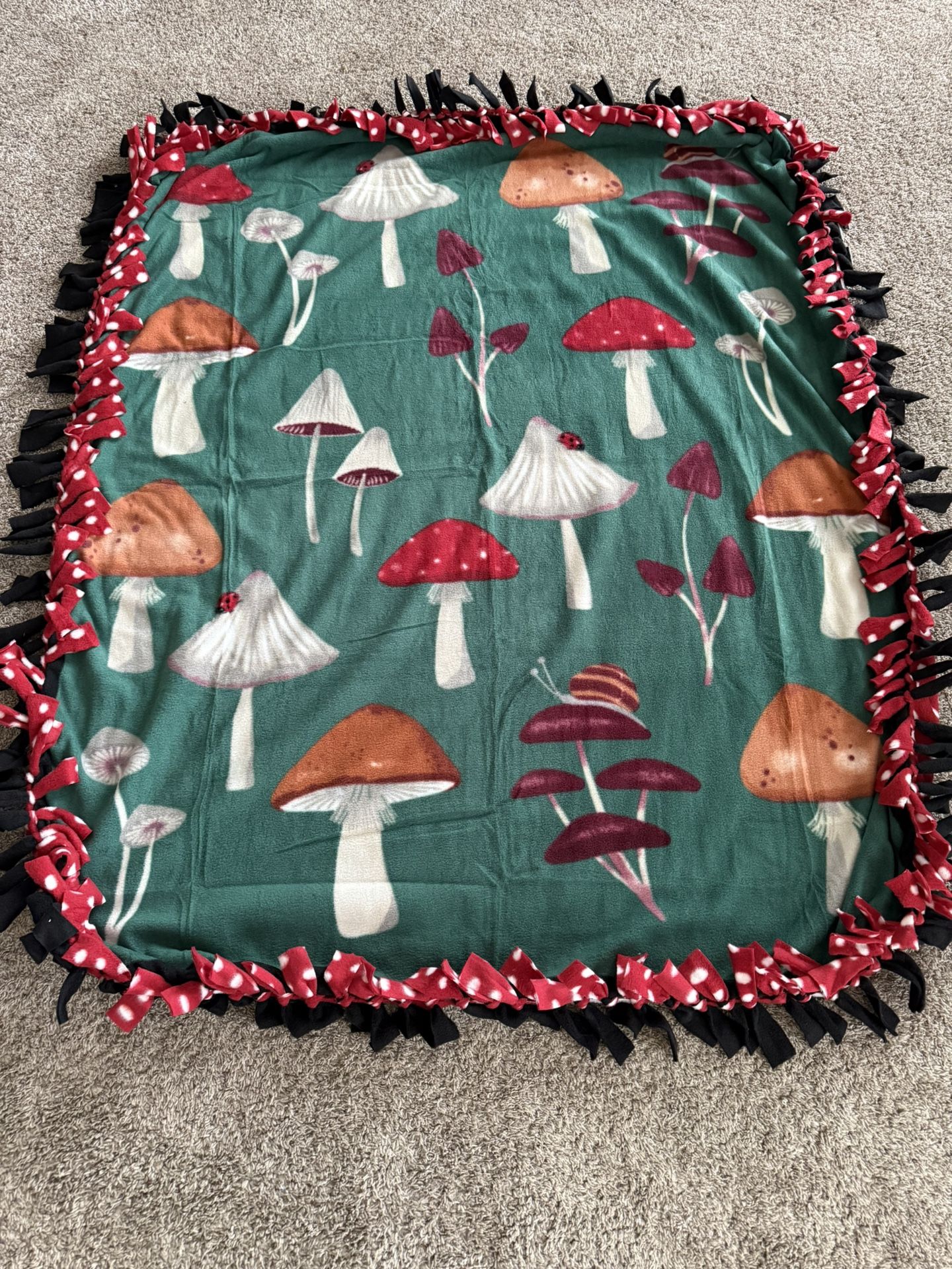 Mushroom Fleece Blanket