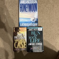 James Patterson Thriller Book Set – 3 Titles - $10 OBO