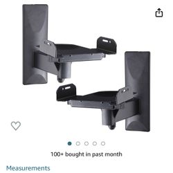 Pair Adjustable Bookshelf Speaker Mounts