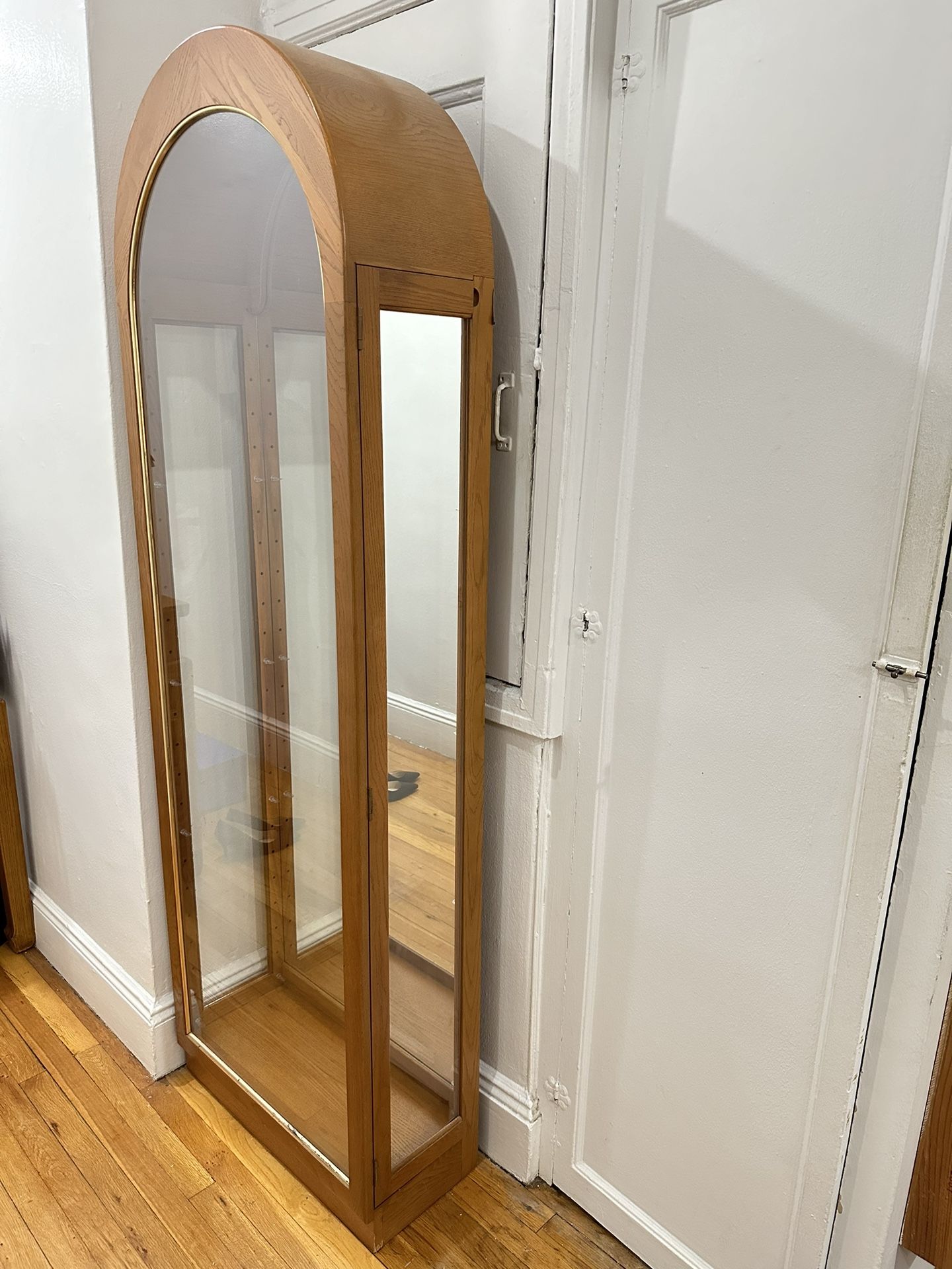Arched Curio Display Glass Cabinet | Lighted