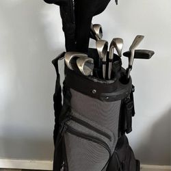 Golf Clubs + Taylormade Bag