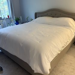 King size bed Frame & Mattress