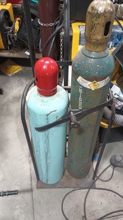 Oxy/Acetylene bottles and dolly