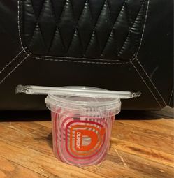 Limited Edition Dunkin Donuts Bucket with Unopened Straw