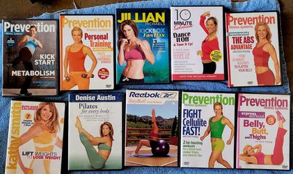 workout dvds. set of 10