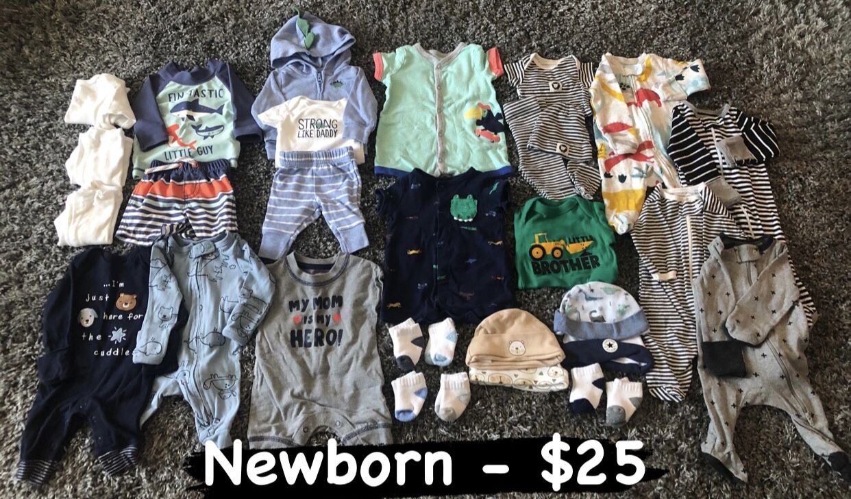 Newborn Baby Clothes - $25 For ALL