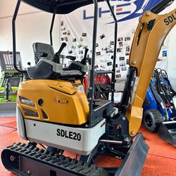 23HP Diesel Mini Excavator – 2 Ton, Swing Boom, 0 Hours