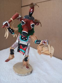 Navajo Mudhead Kachina Doll Handcrafted by Largo
