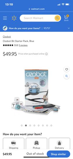 Ozobot Bit Starter Pack, Blue 