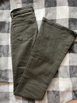 Olive green shein jeans