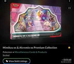 Mimikyu ex & Alcremie ex Premium Collection