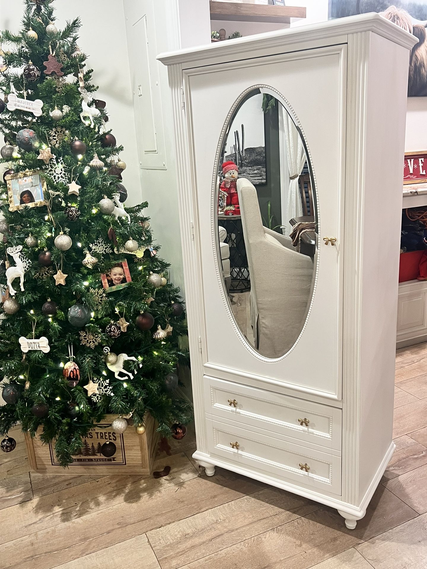 Antique Cream Armoire β Final Reveal πβ¨