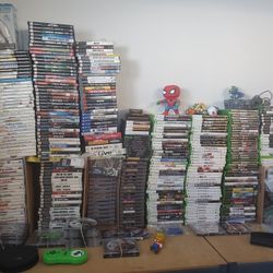 video games and controllers PlayStation Nintendo Xbox sega Atari