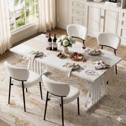 Brand New Modern Dining Table And 4 Chairs 